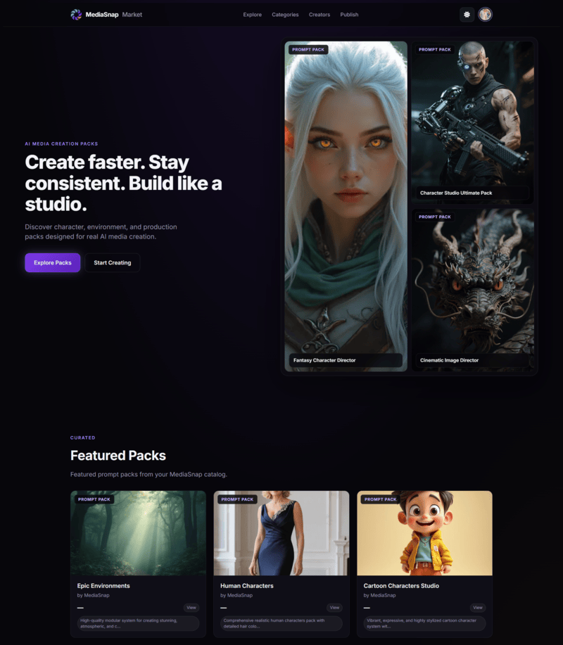 MediaSnap Marketplace
